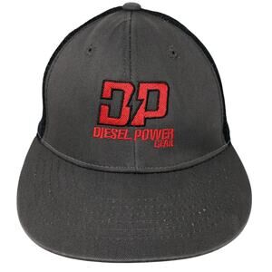 Diesel Power Gear Trucker Hat Gray One Size Adjustable Embroidered Mesh Back